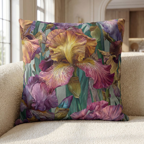 Iris Bloom Pillow